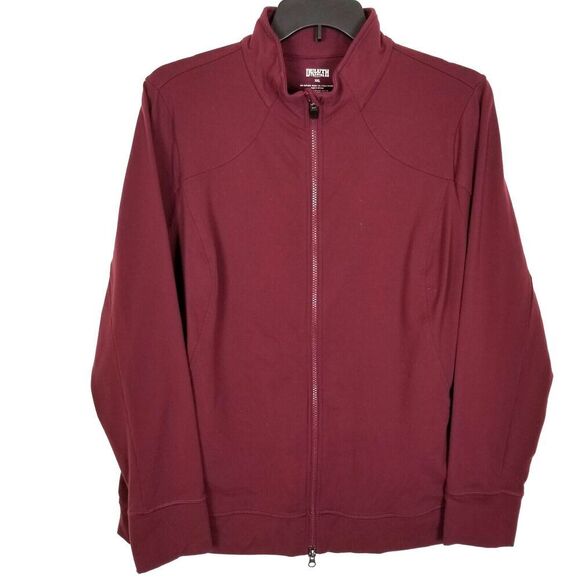 Duluth Trading Women Plus Hot NoGA Stretch Jacket Size 2XL Maroon Zip Up - Picture 1 of 5